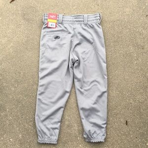 Gray Youth Medium Baseball Pants